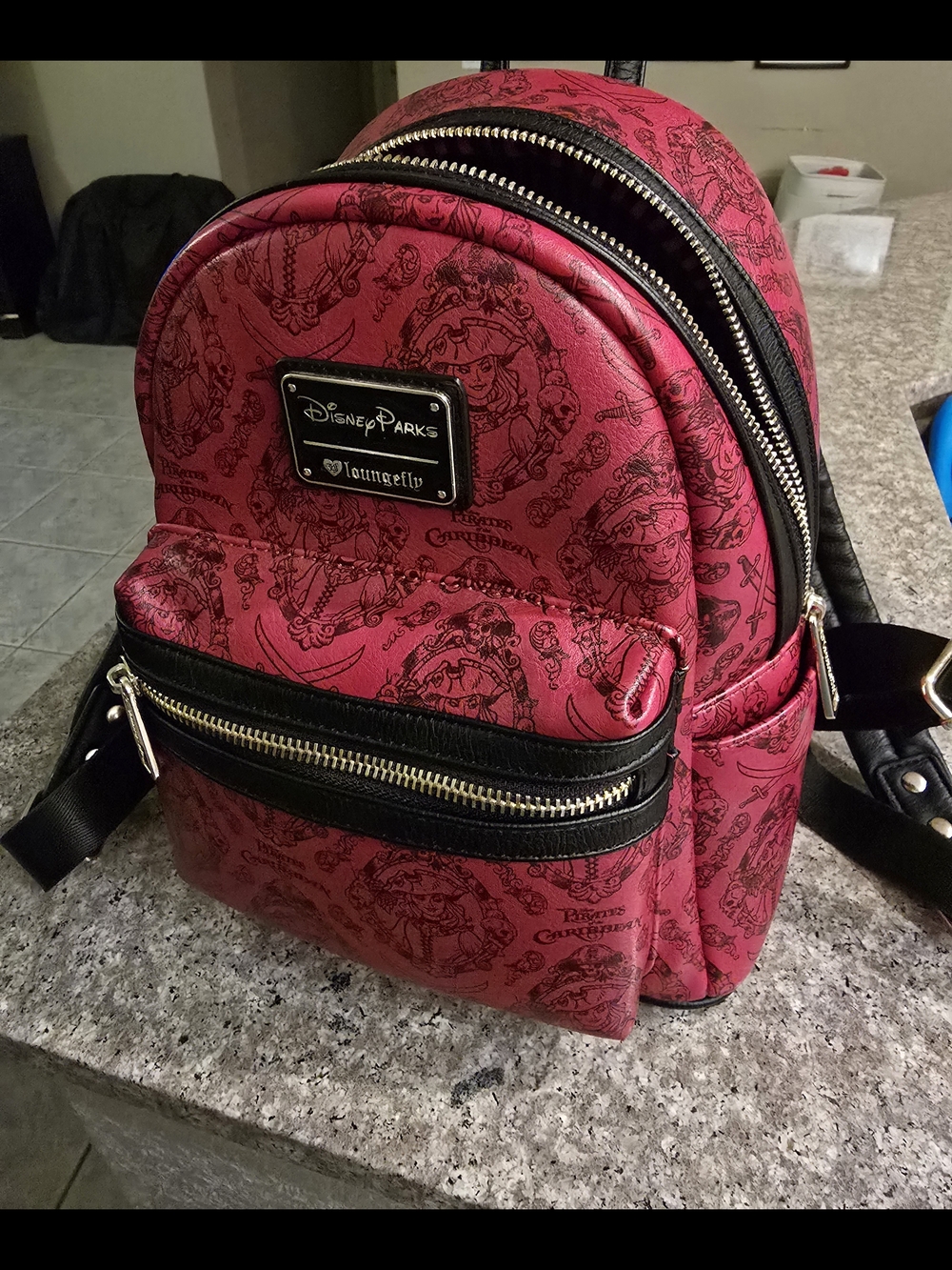 Disney Parks Loungefly Red Mini Backpack